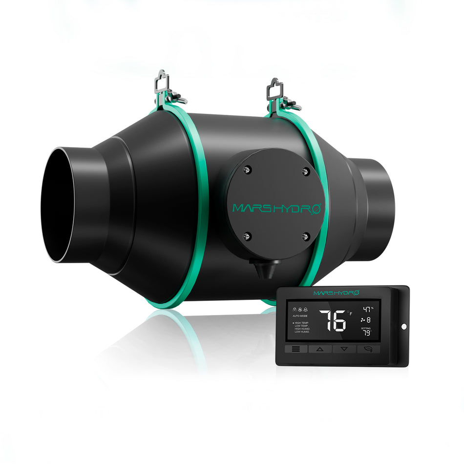 Mars Hydro 4-Zoll-Inline-Kanalventilator mit Thermostatregler