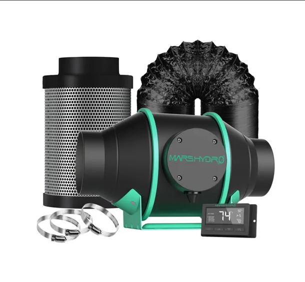 Kohlefilter-Kit 4 Zoll + Themostat – Mars Hydro